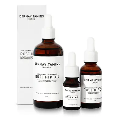 £19.99 • Buy DermaVitamins 100% Organic Cold-Pressed Rose Hip Oil