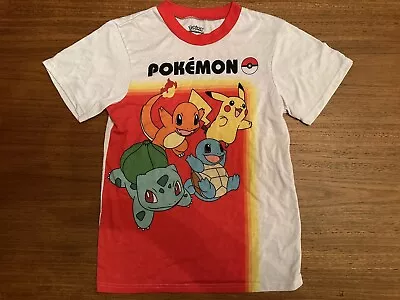Pokémon Nintendo White & Red Graphics Short Sleeve  T Shirt Men's Large L • $13.99
