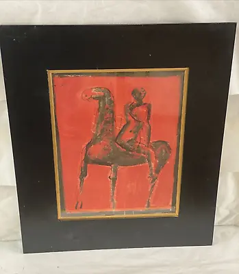 Marino Marini Serigraph  “the Rider” In Original Frame Dated 10/3/63  • $650