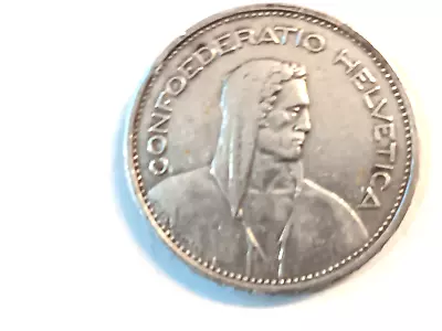 Coin Swiss 5 Francs 1933b Silver 8.35 • $15