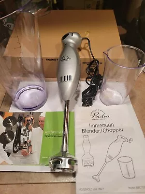 Wolfgang Puck Bistro Collection Silver Immersion Blender Chopper • $24.95