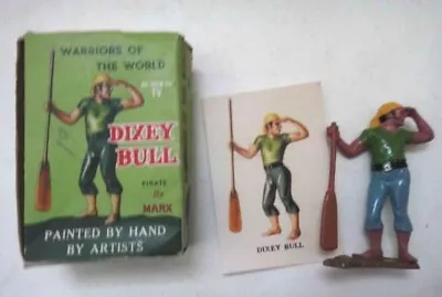 Vintage WARRIORS OF THE WORLD Marx Toy DIXEY BULL PIRATE W/BOX + CARD • $67.95