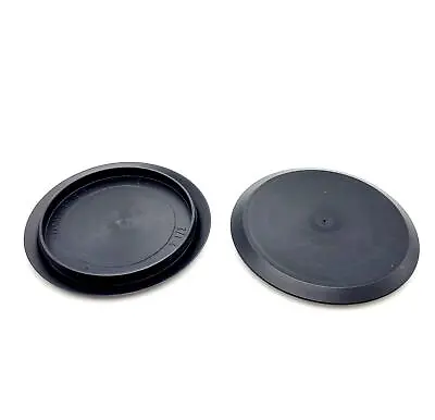 2 1/2  Plastic Sheet Metal Hole Plugs Snap In Black Cover 3  Top Pack Of 2 • $9.79