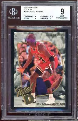 Michael Jordan Card 1992-93 Fleer Total D #5 BGS 9 (9 8.5 9 9) • $500