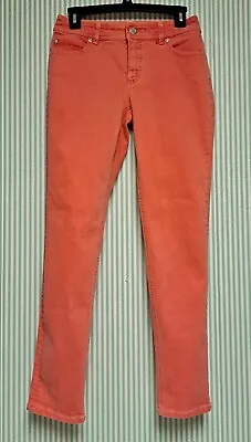 💗 Chico's  So Slimming  NWT          Size-00           ORANGE SALSA SLIM JEANS • $24