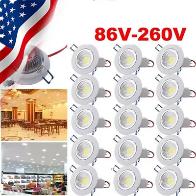 10/20Pack Dimmable LED Downlight COB Recessed Ceiling Light  With LED Drivers • $33.29