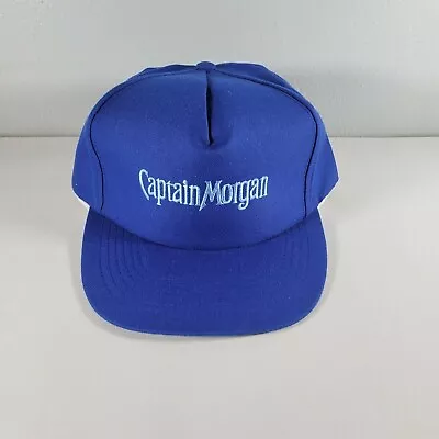 Mens Hat Blue Trucker Snapback Vtg One Size Fits All • $9.34