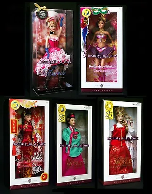 Princess Dolls Of The World Barbie Doll Korean Chinese New Year Carnaval Lot 5 • $429.60