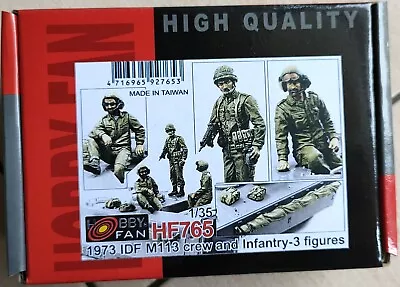 Hobby Fan 1/35 IDF M113 Crew & Infantry 3 Figures & Accessories Resin • $70.95