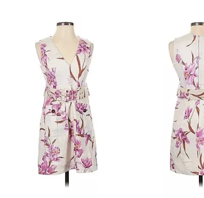 Zimmermann Floral Linen Mini Dress  Size 1 • $260