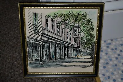 Framed 6  Ceramic Tile - Painting By E.L. Grassby • £4.99