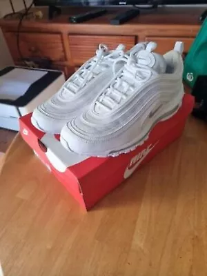 Size 10 - Nike Air Max 97 Triple White Wolf Gray • $185