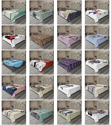 Ambesonne Hipster Flat Sheet Top Sheet Decorative Bedding 6 Sizes • $34.99