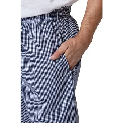 Checked Chefs Work Trousers Catering Trouser Egyptian Cotton 2 Pocket Chef Pant • £9.97