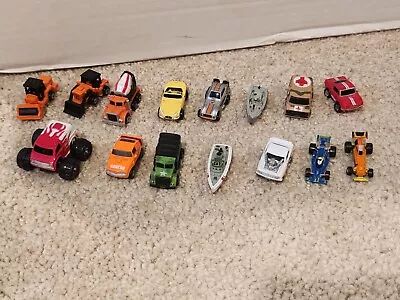Lot Of 15 Vtg Mixed Micro Machines- Cars Trucks Boats Galoob. Excellent • $16