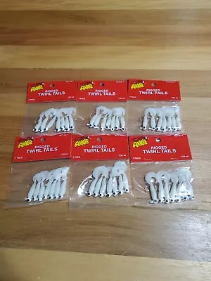 Arkie Rigged Twirl Tails Grub 1/32 Oz Crappie Jig Lot 6 Pack White 42-piece  • $8.50