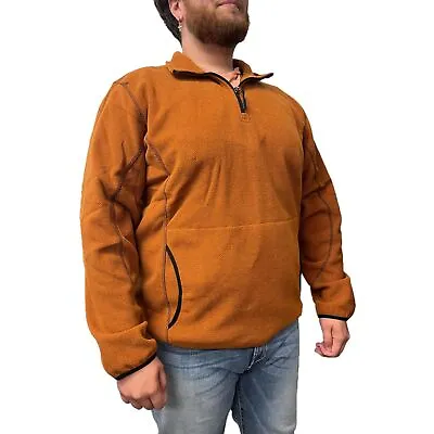 Powder River Outfitters® Men's Quarter Zip Rust Pullover 91-1046-90 • $25.97
