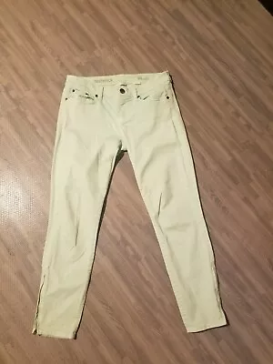 J.Crew Stretch Toothpick Skinny Ankle Jeans Women's Size 29 Mint Green Denim • $15