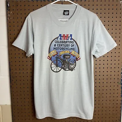 Vintage 80s 1985 AMA Motorcycle T-shirt Large Biker Classic Antique • $14.80