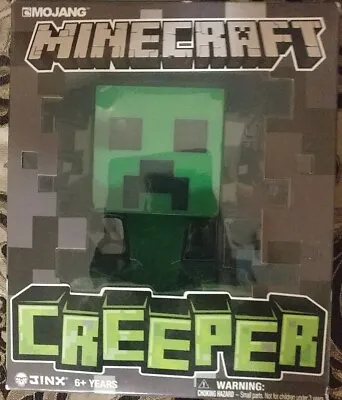 New!! Minecraft Creeper 6  Vinyl Figure Diamond Block Jinx Mojang Unopened! X-13 • $24.95