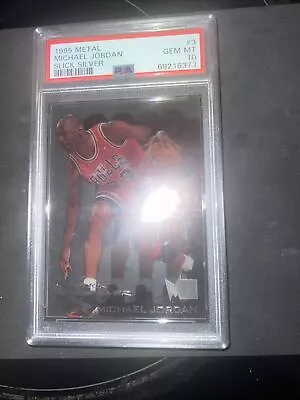 1995 Metal Michael Jordan Slick Silver #3 PSA 10 • $1200