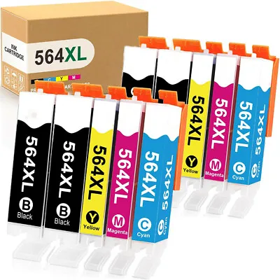 $24.97 • Buy 10 Ink Cartridges For HP 564XL Photosmart 3070/5510/5520/ 6510/ 6520/ 7510/ 7520