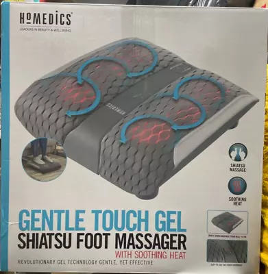 Homedics Gentle Touch Gel Shiatsu Foot Massager With Soothing Heat FMS-273HJ-EU • £44.99