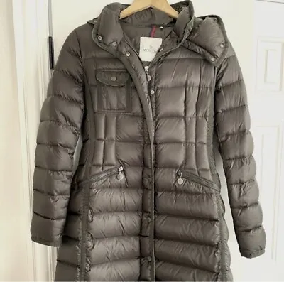 MONCLER Hermine Long Down Jacket Size 2 • $899