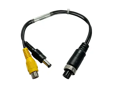 4 Pin Aviation Head Female To Female RCA And Male DC Power 12v Adapter Cable • £4