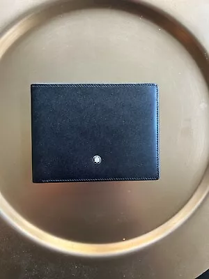 Montblanc 14548 6 Cc Meisterstuck Leather Wallet - Black • $110