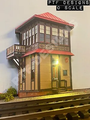 O Scale “ Strasburg J Tower “ Trackside Building Flats W/LED - Switch Signal MTH • $20.99