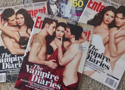 EW Magazine Vampire Diaries Nina Dobrev Ian Somerhalder Paul Wesley  • $199.99