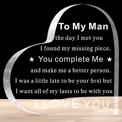 To My Man Gift For Him Anniversary Birthday Gifts For Boyfriend I Love You • $12.12