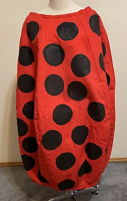 Vintage Lady Bug Costume Sz L Handmade Neck Opening 31” One Size Cosplay • $15