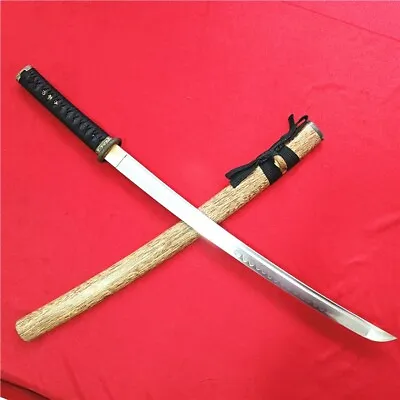 Japan Japanese Sword Wakizashi Katana Very Sharp Clay Tempered T10 Steel Blade • $135