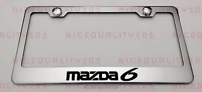 Mazda 6 Stainless Steel Finished License Plate Frame Holder Rust Free • $12.99