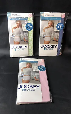 Vtg Jockey Classics Women's Size 10 100% Combed Cotton Brief  3 Packs Of 1 NOS • $42.72