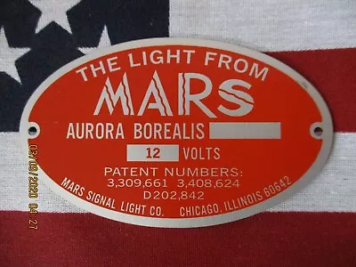 MARS Aurora Borealis Oval Reproduction Replacement Badge • $34.50