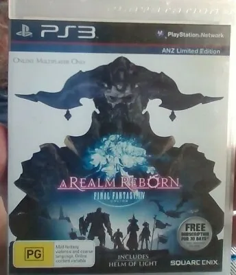 Final Fantasy XIV Online: A Realm Reborn Sony Playstation 3 / PS3 - With Manual • $19.95