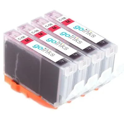 4 Magenta Ink Cartridges To Replace Canon CLI-8M Non-OEM / Compatible For PIXMA • £9.10
