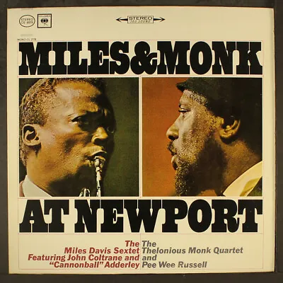 MILES DAVIS & THELONIOUS MONK: Miles & Monk At Newport COLUMBIA 12  LP 33 RPM • $40