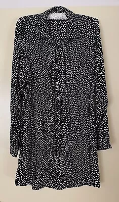 New Tigerlily Dotted Retro Long Sleeve Mini Shirt Dress Women Size AUS 6 RRP$279 • $45