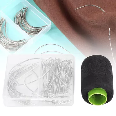 £8.86 • Buy T Pins C Curved Needles Set Hand‑Made Leather Craft For Sewing Multi‑Spec Needle