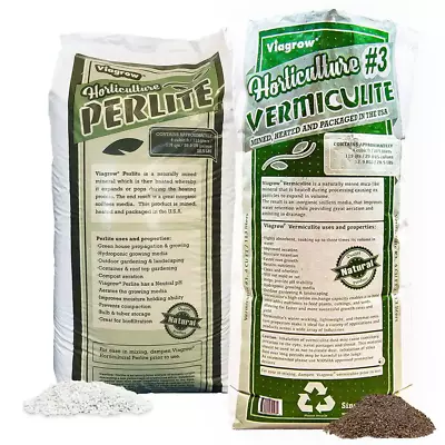 Organic 8 Cu Ft 4CF Perlite Vermiculite Planting Soil Additive Growing Medium • $188.99