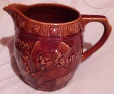 Vintage Collectable Falcon Ware Large Cavalier GOOD HEALTH Jug ENGLAND  • $60