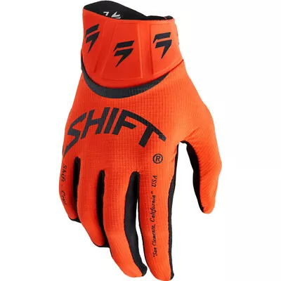 NEW Shift MX WHIT3 Comp Bliss Bold Orange Motocross Dirt Bike Riding Gloves • $20