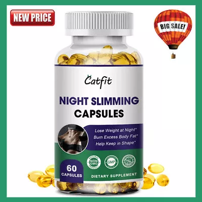 Night Time Fat Burner Supplement Weight Loss Appetite Suppressant Detox • £15.53