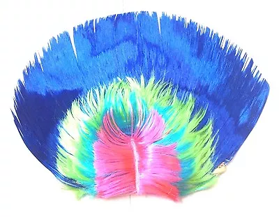 Multi Color Mohawk Hair Wig Punk Rocker Hairstyle Halloween Costume Party Rock • $7.99