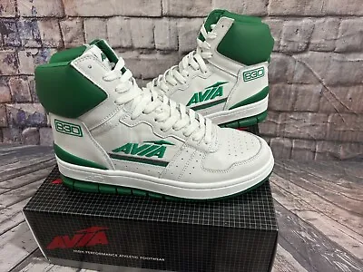 New Sz 10.5 AVIA 830 Retro OG White Green 2023 Men High Top Basketball Shoes • $88
