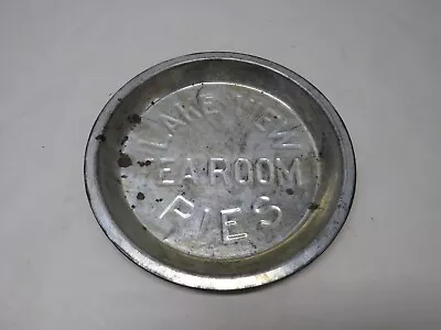 Vintage ADVERTISING PIE PANS Tin Embossed Lakeview Tea Room Pies • $8.95